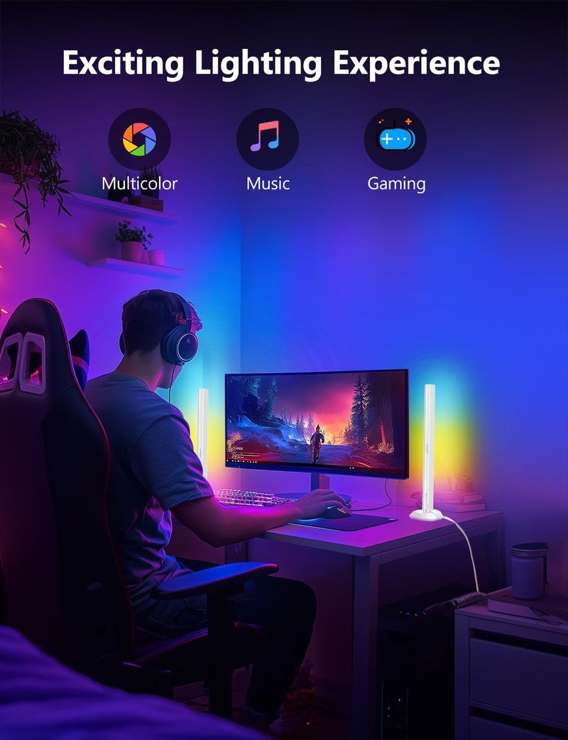 DAYBETTER RGB Light Bar, Gaming Light Bars with Multiple Placement Options, Smart LED Light Bars with Music Sync and Scene Modes, Led Light Bar for Room, TV, Monitor, PC Gaming Desk Decor - Image 2